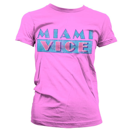 Miami Vice Distressed Logo Girly T-Shirt