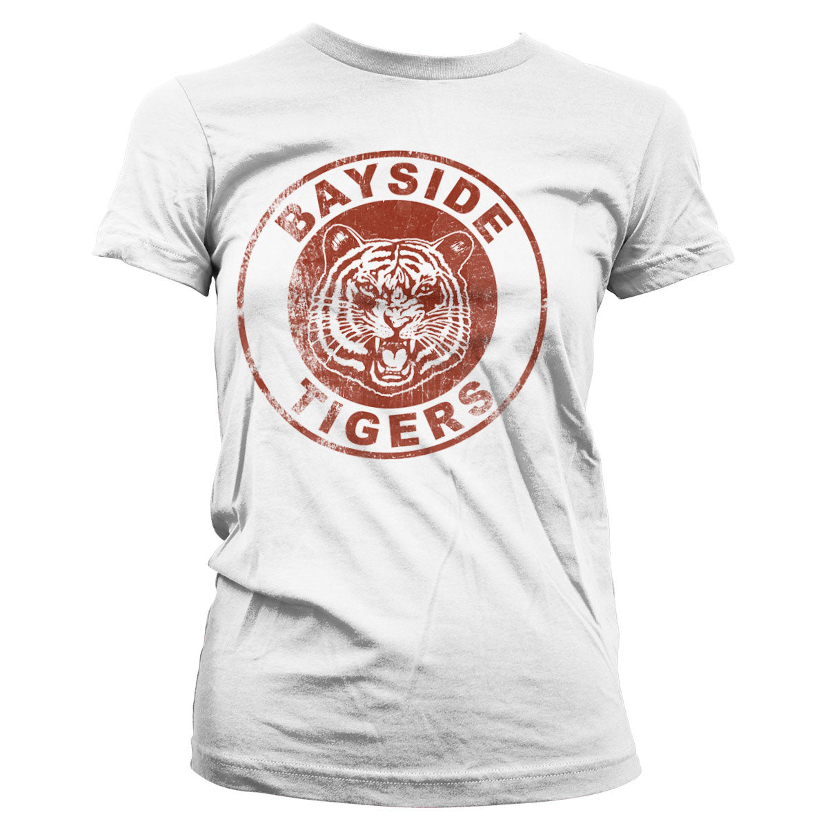 Bayside Tigers Washed Logo Girly Tee