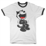 Hand Drawn Felix The Cat Ringer Tee