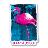 Miami Vice Flamingo Sticker