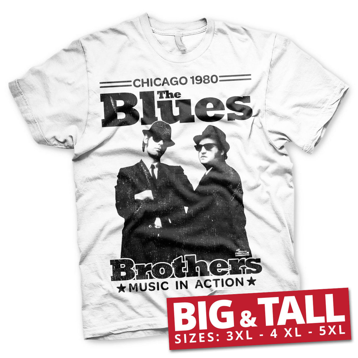 Blues Brothers - Chicago 1980 Big & Tall T-Shirt