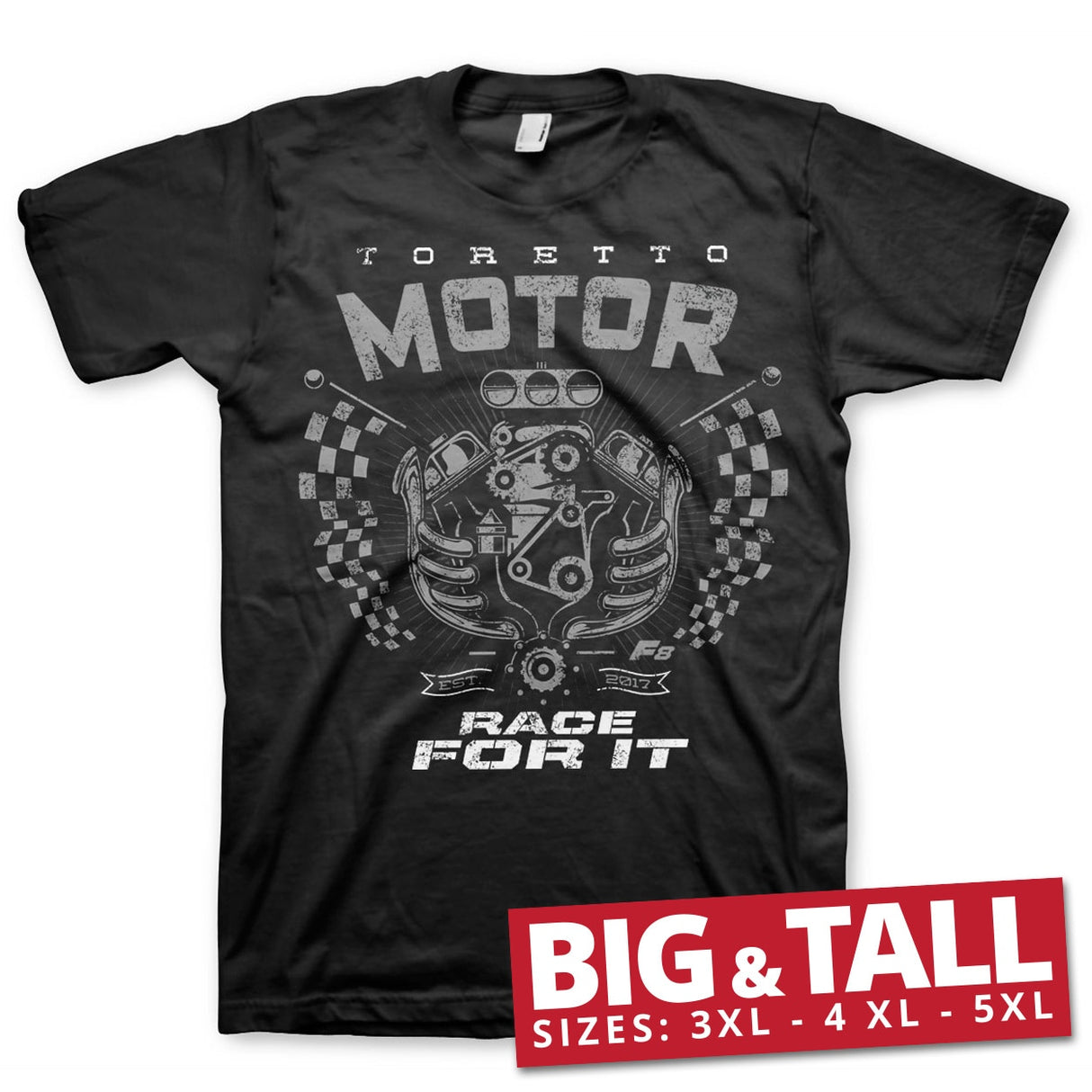 Toretto Motor - Race For It Big & Tall T-Shirt