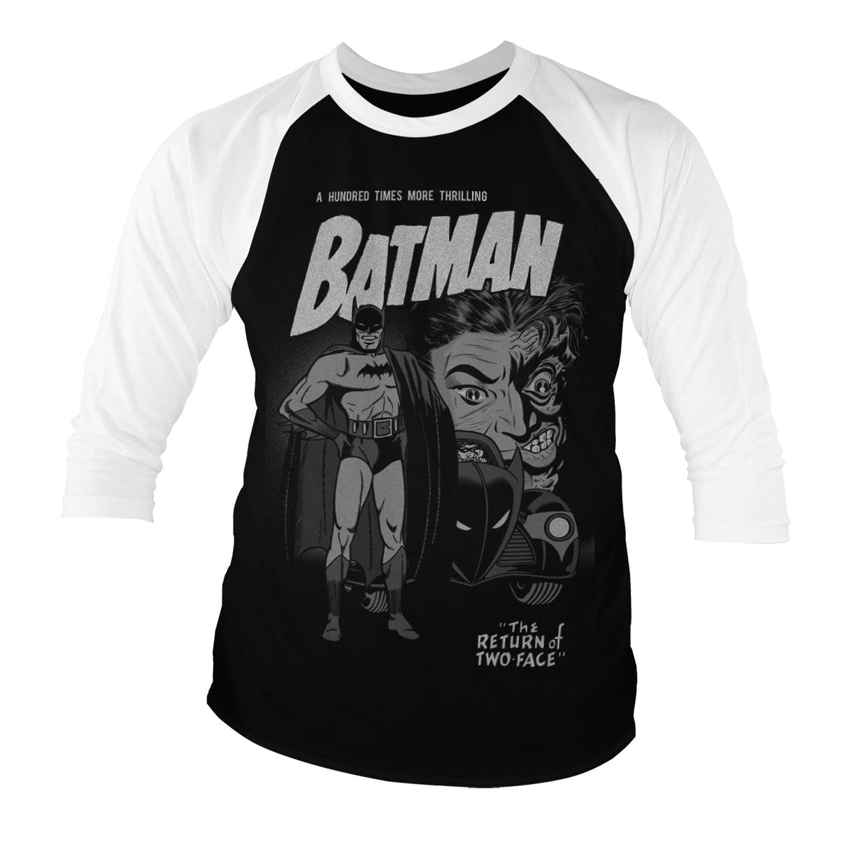 Batman - Return Of Two-Face Baseball 3/4 Sleeve Tee