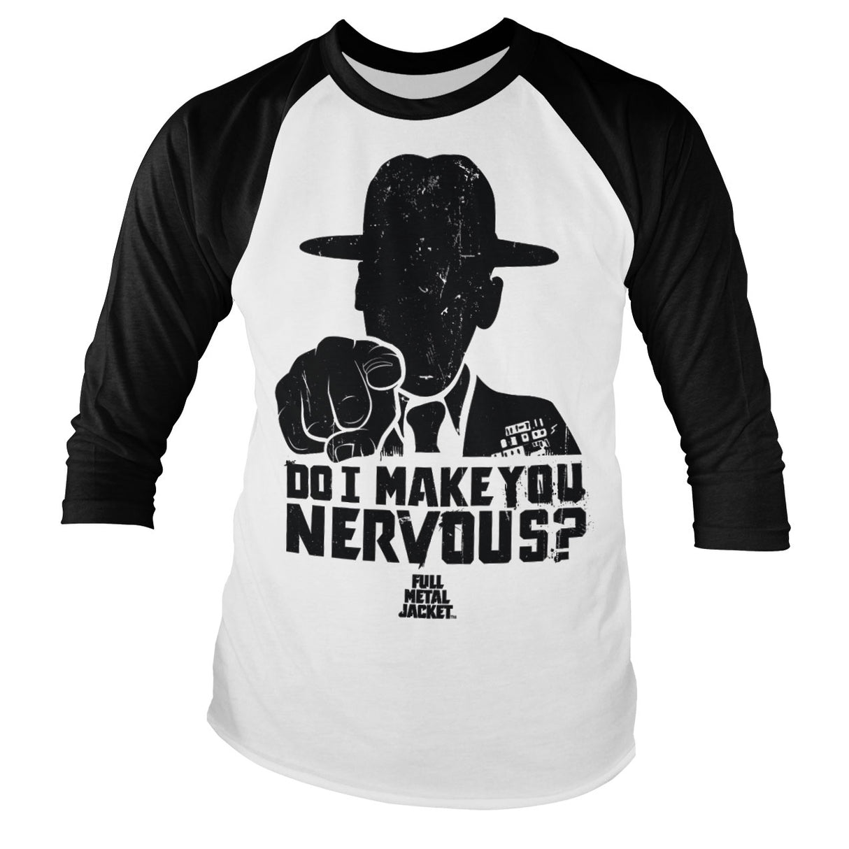 Full Metal Jacket - Do I Make You Nervous Baseball Long Sleeve Tee