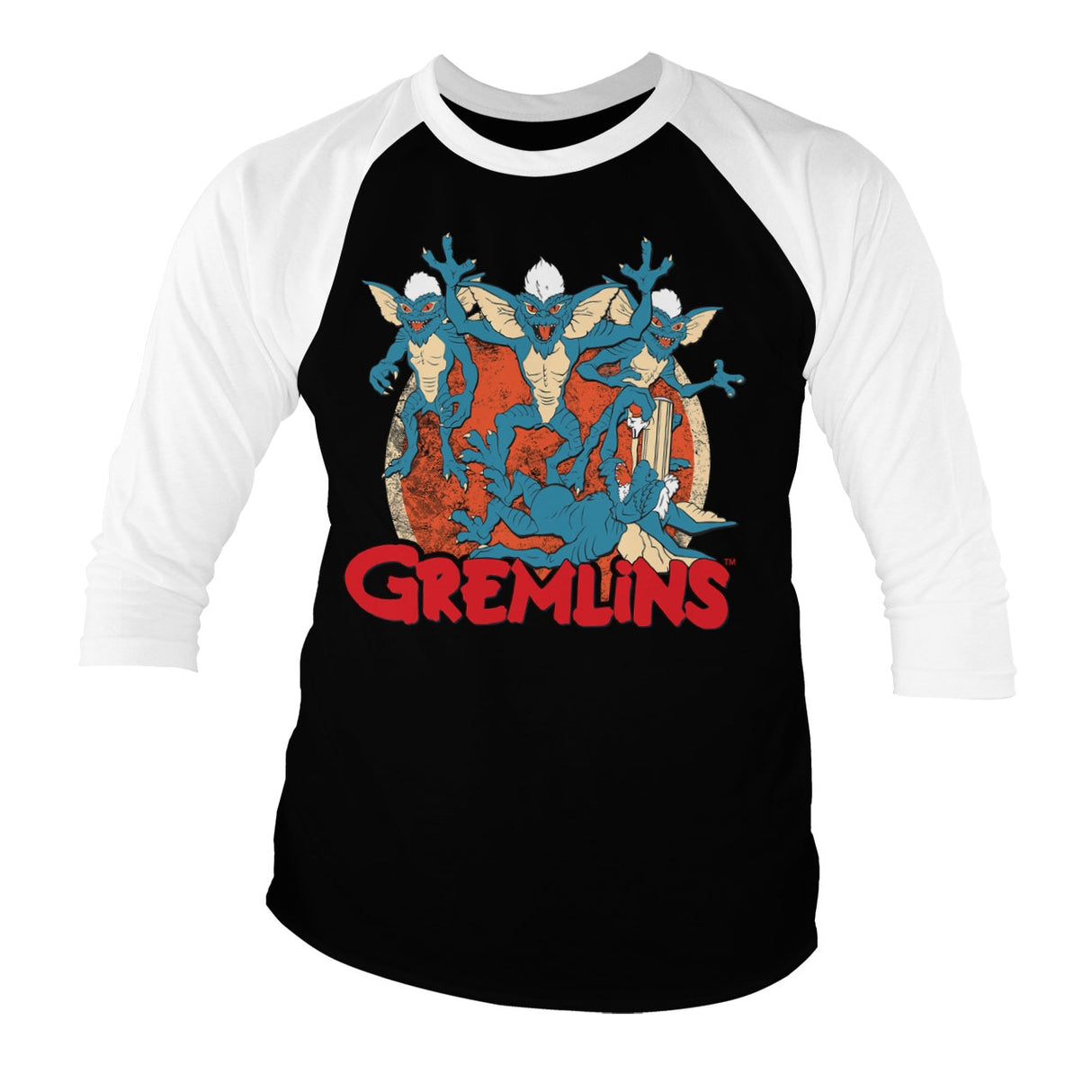 Gremlins Group Baseball 3/4 Sleeve Tee