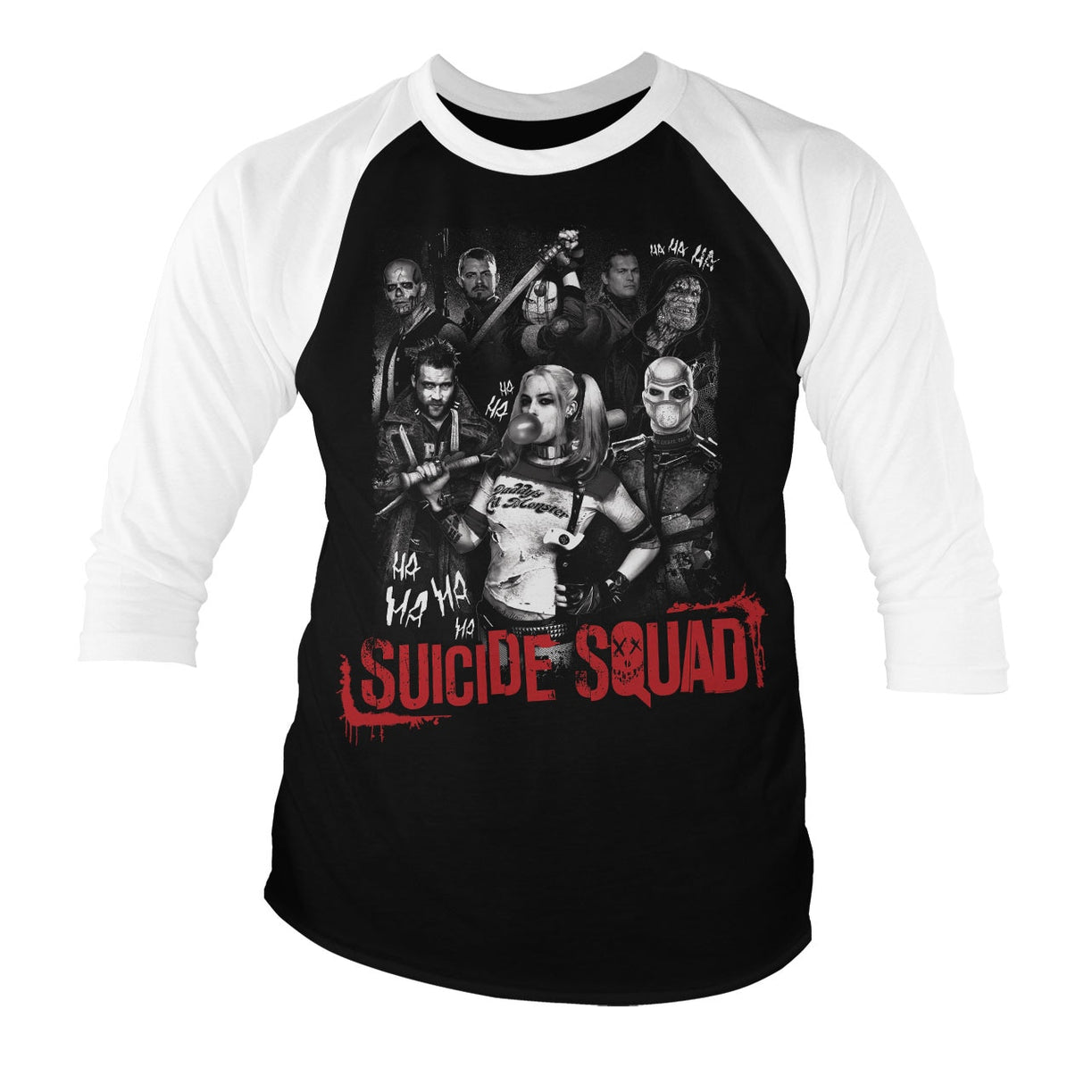 Suicide Squad Baseball 3/4 Sleeve Tee