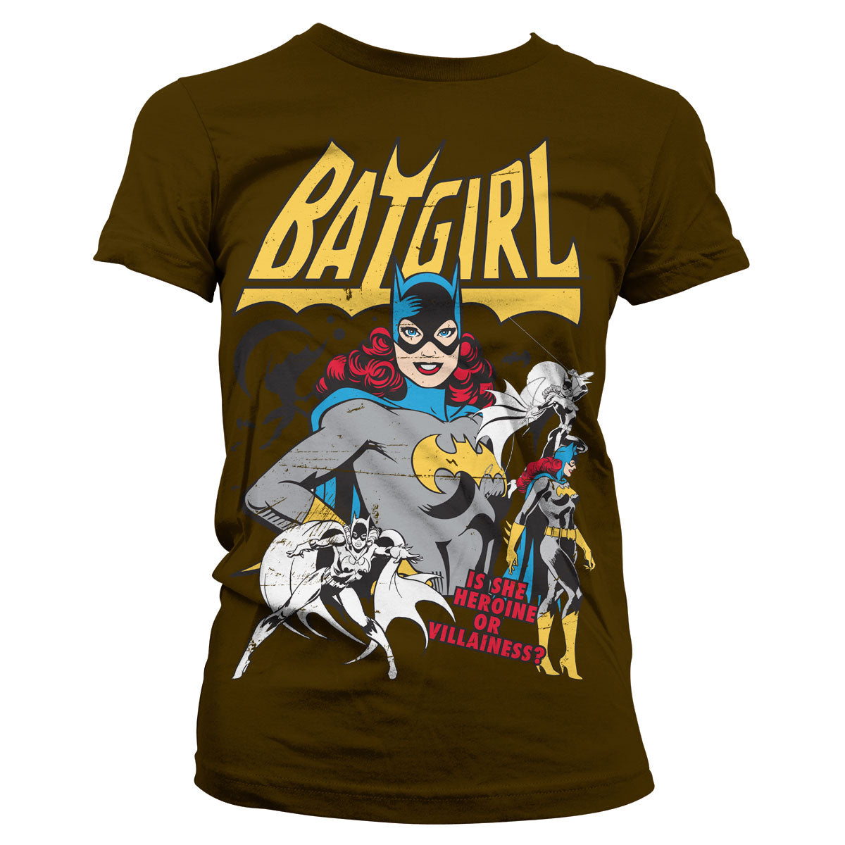 Batgirl - Hero Or Villain Girly Tee