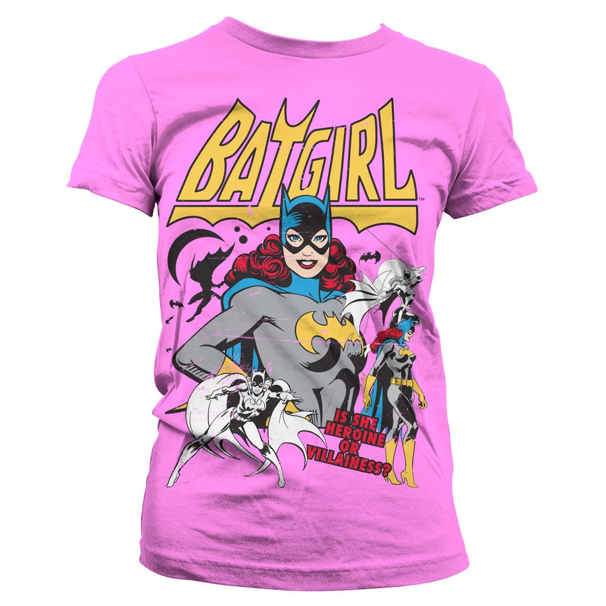 Batgirl - Hero Or Villain Girly Tee