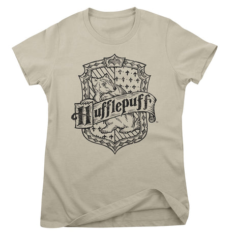 Harry Potter - Hufflepuff Washed Crest Girly Tee