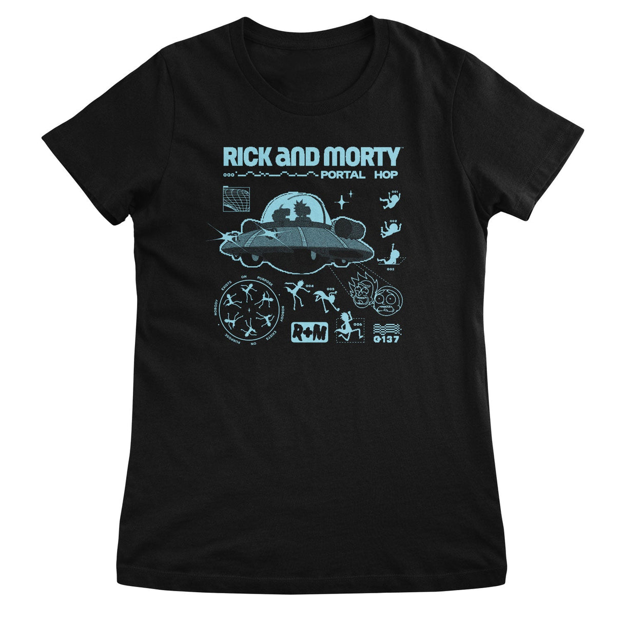 Rick And Morty - Portal Hop Girly Tee