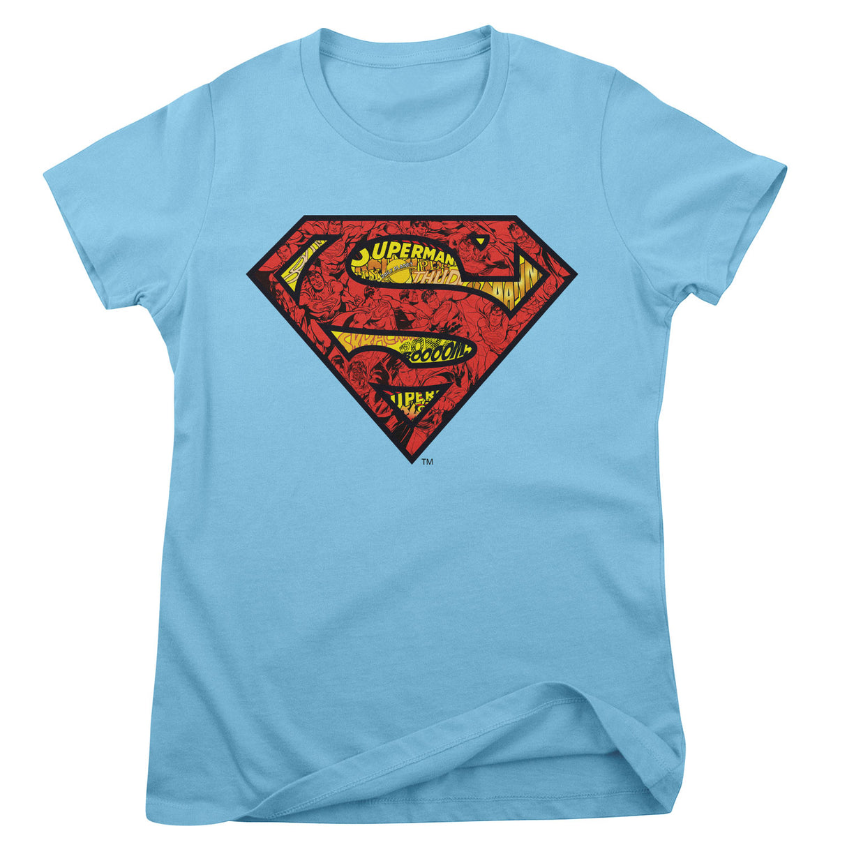 Superman Mash-Up Shield Girly Tee