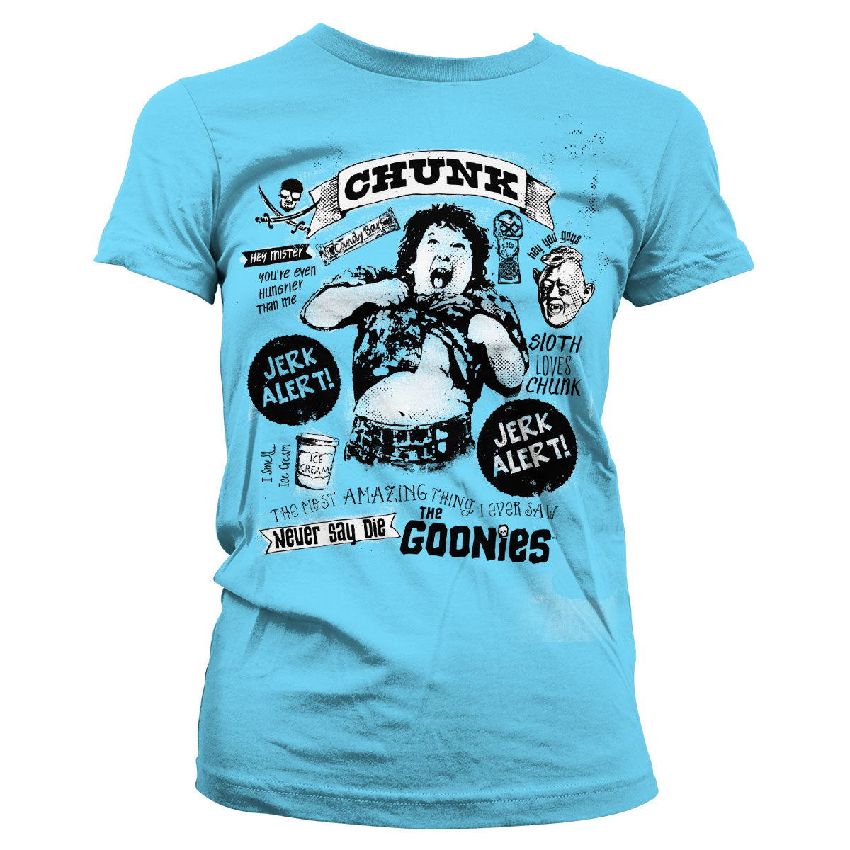 Goonies - Chunk Jerk Alert Girly Tee