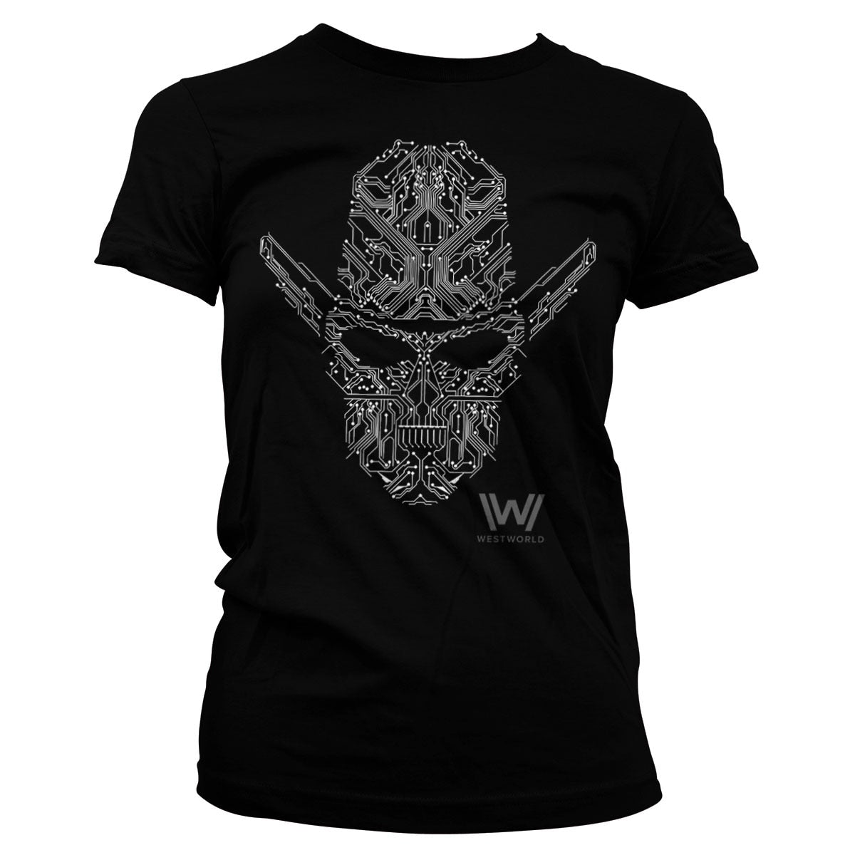 Westworld Circuit Face Girly Tee