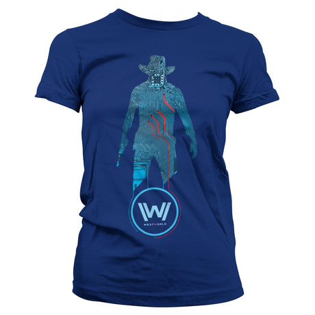 Westworld - Blue Circuit Cowboy Girly Tee