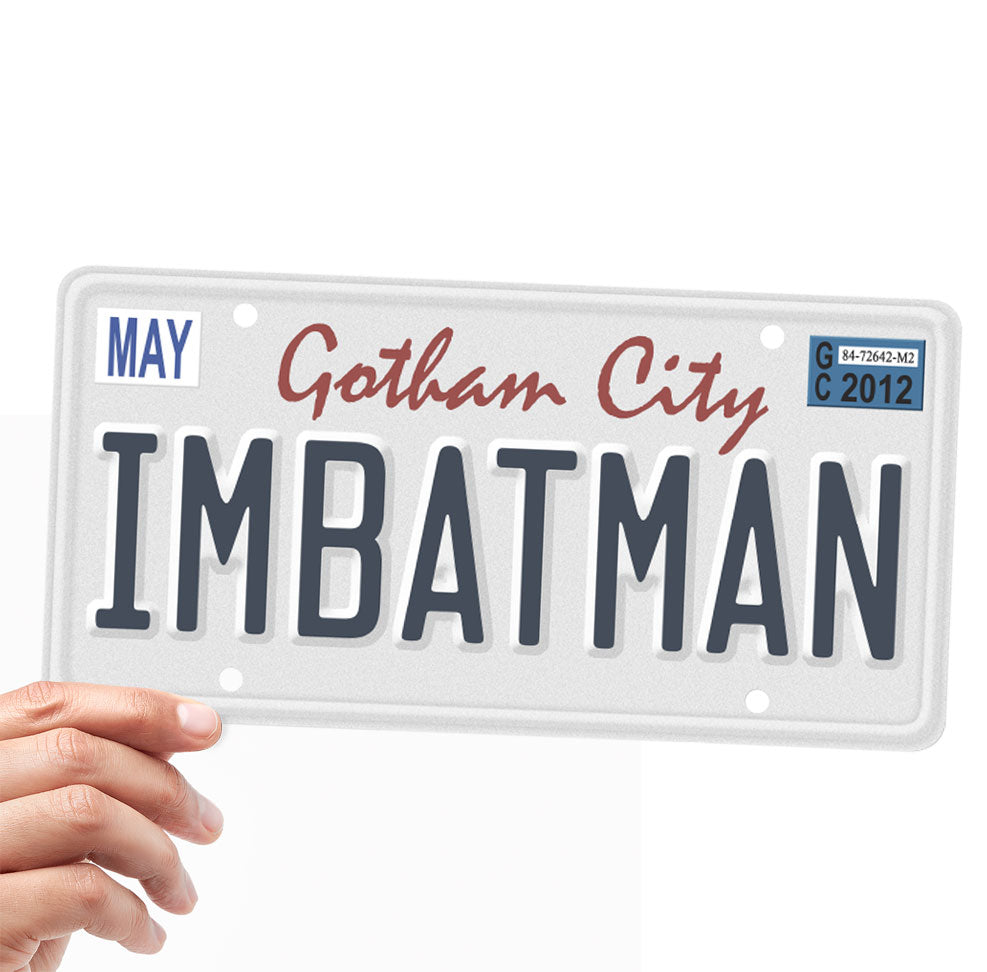 I'm Batman License Plate Sticker