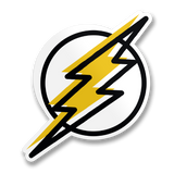 The Flash Doodle Logo Sticker