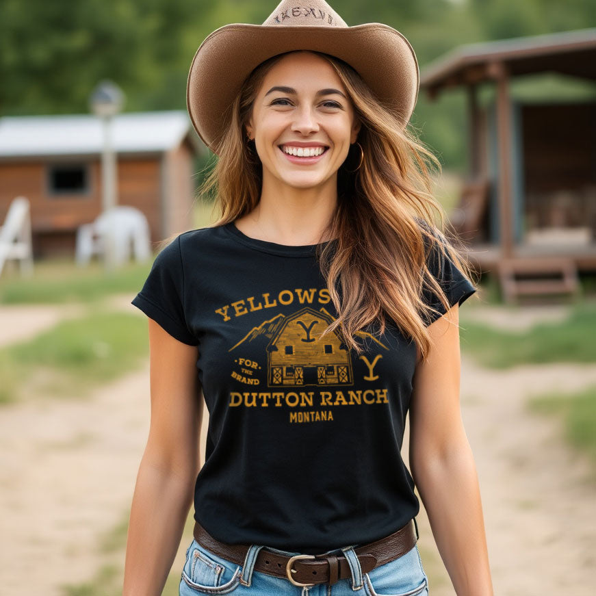 Yellowstone Barn Girly Tee