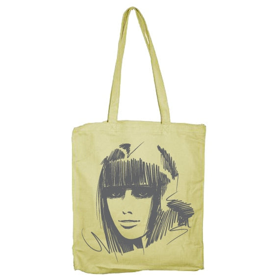 Scroll Girl Tote Bag